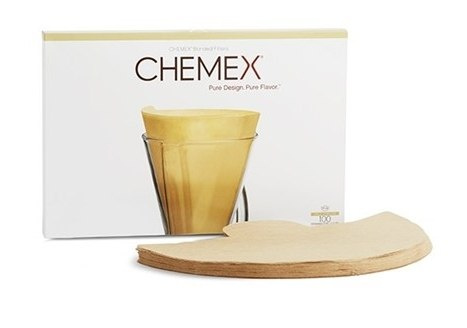 brązowe niebielone filtry do chemexa rozmiar 3 filiżanki