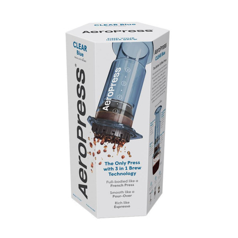 AeroPress - Zaparzacz do kawy CLEAR niebieski