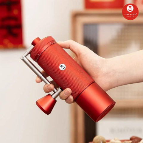Timemore - Chestnut S3 RED, Czerwony - Młynek do kawy