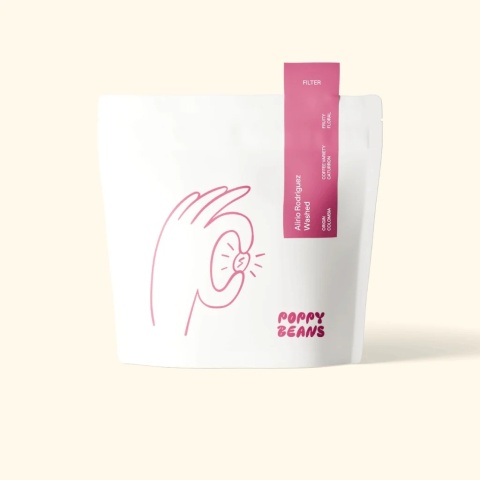 kawa Poppy Beans - Kolumbia Alirio Rodriguez Washed- 250g